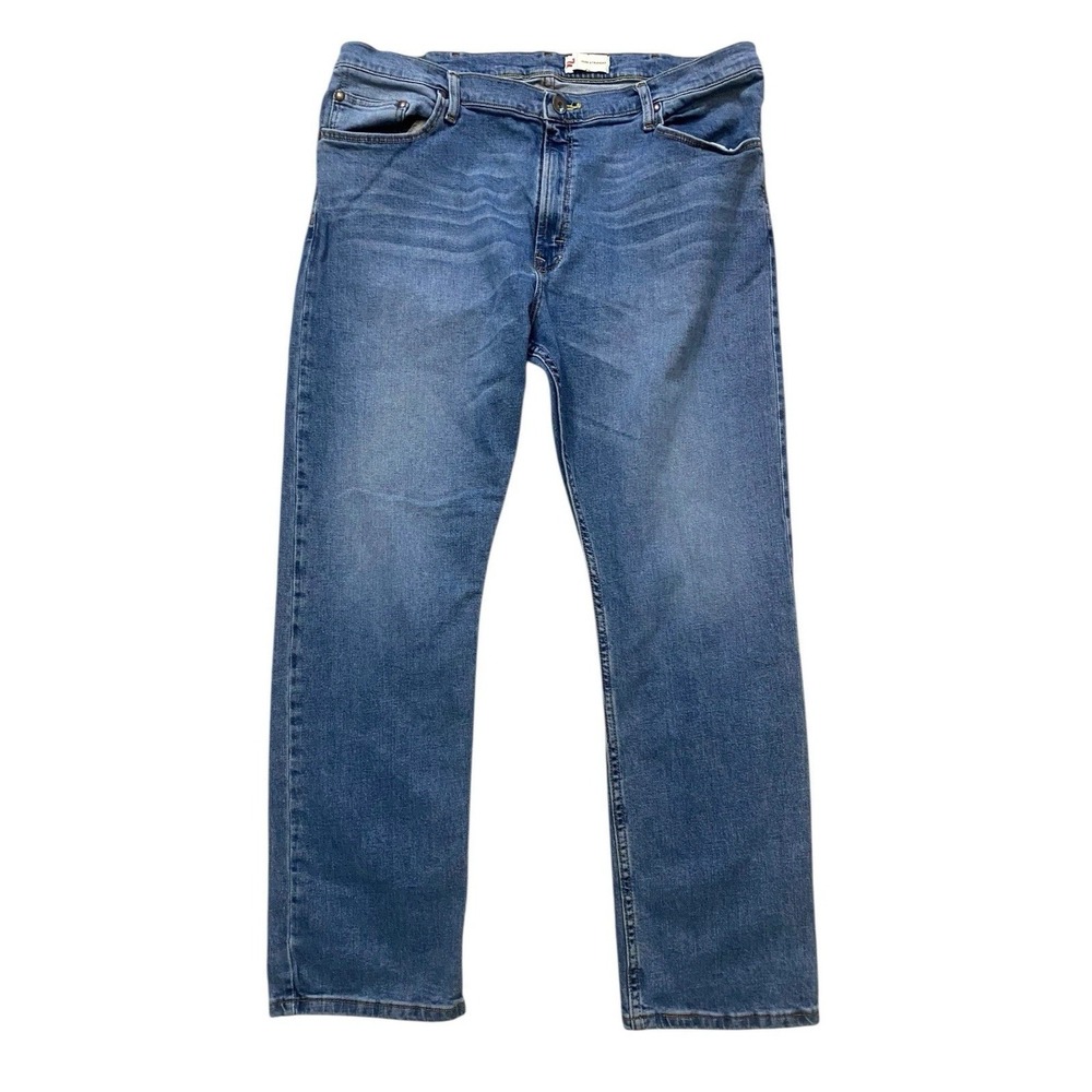 Wrangler Mens Slim Straight Jeans Size 40 x 30 Medium Wash - Pockets - Stretch